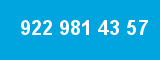 922 981 43 57 922 981 43 57